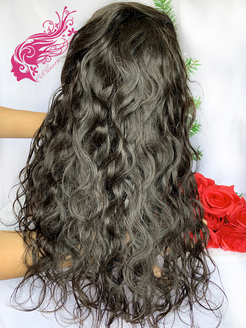 Csqueen Mink Hair Ocean wave 5*5 HD lace Closure wig 100% Human Hair HD Wig 130%density